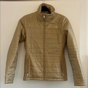 The North Face Tan Puffer Jacket Lightweight Casual Aleycia Insulated Mohave Tan